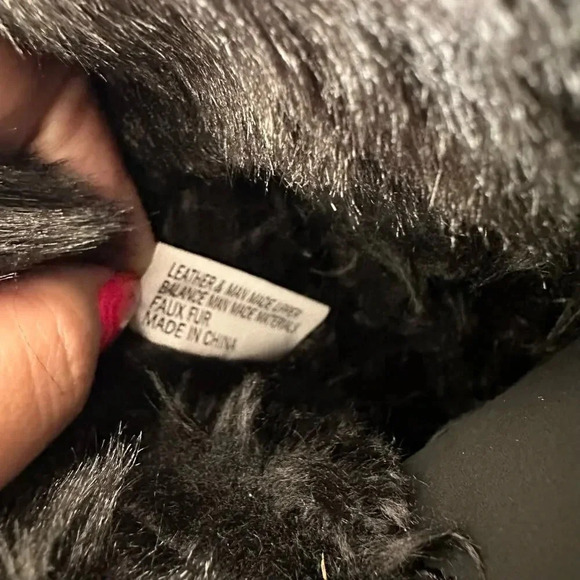 KHOMBU Nordic 2 Waterproof Lace-up Fur Boots Black Size 6‎ - Picture 9 of 9